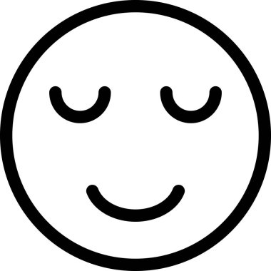 Gülümseme ifadesi yüz ifadeleri vektör illüstrasyonu