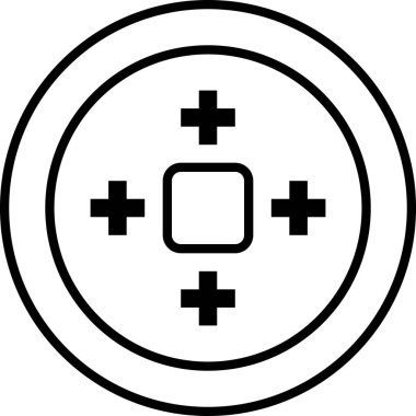 Ay para simgesi şablonunun vektör resmi