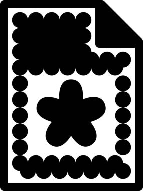 dosya düz simgesi, vektör, illüstrasyon 