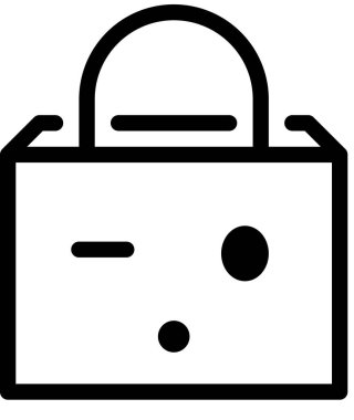 İfade yüz ifadesi duygu simgesi vektörü, nutku tutulmuş yüz avatarı