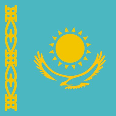 Kazakistan bayrağı, dünya bayrağı konsepti