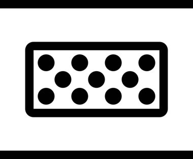 beyaz arkaplanda izole edilmiş dikey dağıtım simgesi, vektör illüstrasyonu