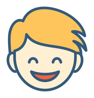 kahkaha duygu konsepti, vektör çizimi