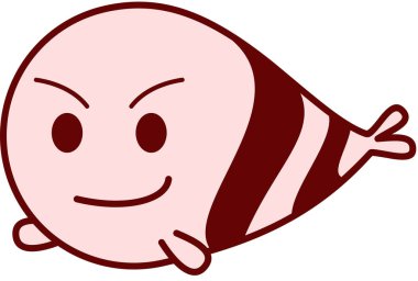 Sırıtma ifadesinin modern grafik simgesi çizimi