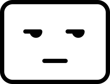 mmm yüz beyaz arkaplanda izole edilmiş, vektör illüstrasyonu