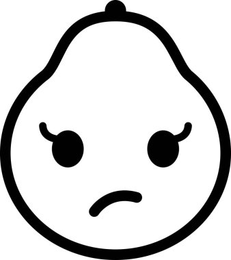 Greyfurt ifadesi yüz ifadesi yüz ifadeleri vektörü, mucize yüz avatarı