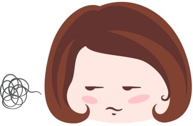 kız güzel vektör illüstrasyonu minimalistik 