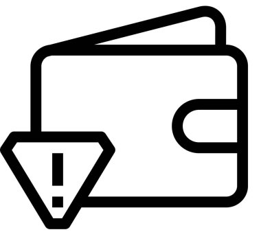 Para, maaş ve finans için cüzdanın vektör çizimi