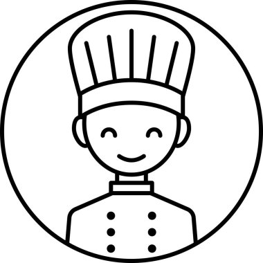 Erkek yüzü, çocuk avatar konsepti, insanlar gülümseme ikonu, minimalist vektör illüstrasyonu
