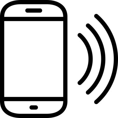 Akıllı telefon düz simgesi, vektör, illüstrasyon bağlanıyor