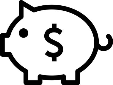 Para işareti, iş ve finans kavramının vektör çizimi