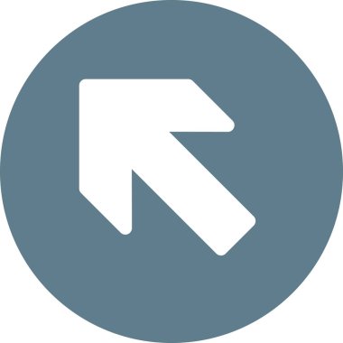 Beyaz arkaplanda izole edilmiş ok yönü, vektör illüstrasyonu