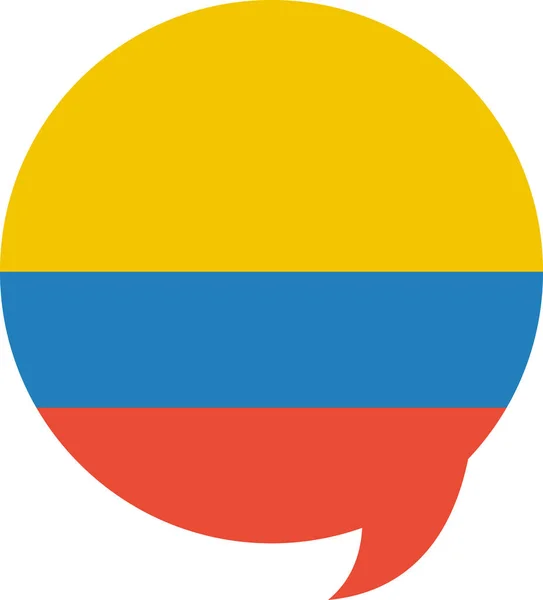 Colombia Flagga Vektor Illustration — Stock vektor