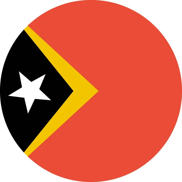 Flagga Timor Leste Vektor Illustration — Stock vektor