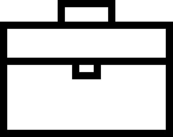 Koffersymbol Minimalistische Vektorillustration — Stockvektor