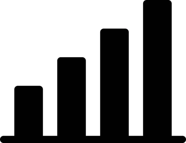 Företag Diagram Ikon Analytics Koncept Minimalistisk Vektor Illustration — Stock vektor