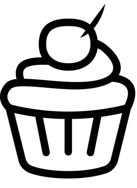 Köstliche Süße Kuchen Symbol Vektorillustration — Stockvektor