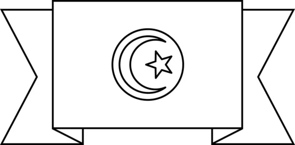 Bandera Túnez Vector Ilustración — Vector de stock