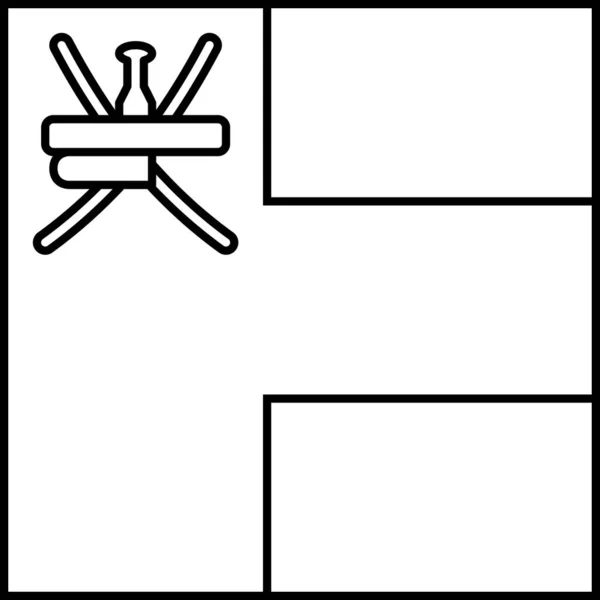 Флаг Оманской Плоской Иконки Векторная Иллюстрация — стоковый вектор