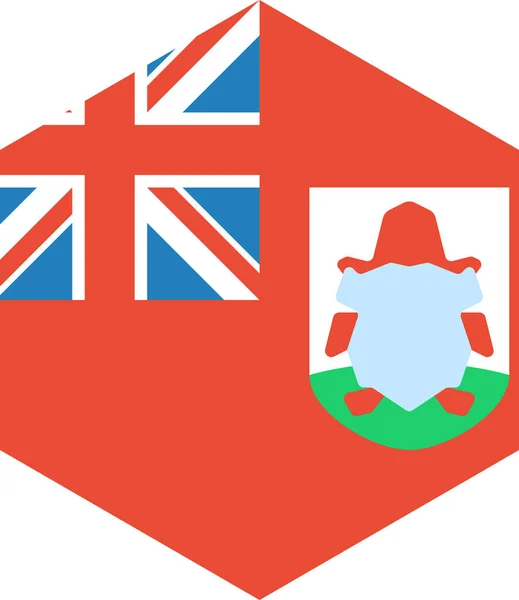 Bandeira Das Bermudas Ilustração Vetorial — Vetor de Stock