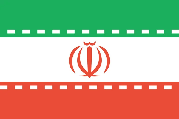 Flagge Des Iran Weltflaggenkonzept Hintergrund — Stockvektor