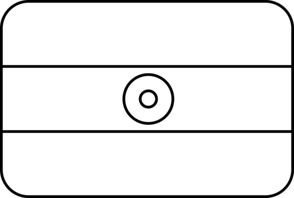 Drapeau Inde Icône Plate Illustration Vectorielle — Image vectorielle