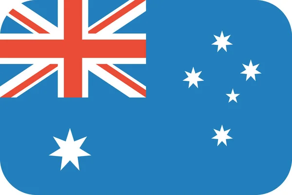 Die Flagge Australiens Als Vektorillustration — Stockvektor
