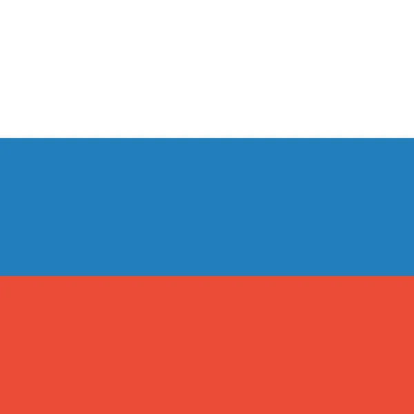 Bandera Rusia Vector Ilustración — Vector de stock