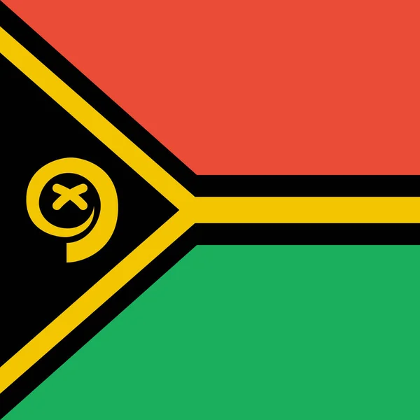 Vanuatus Flagga Vektor Illustration — Stock vektor