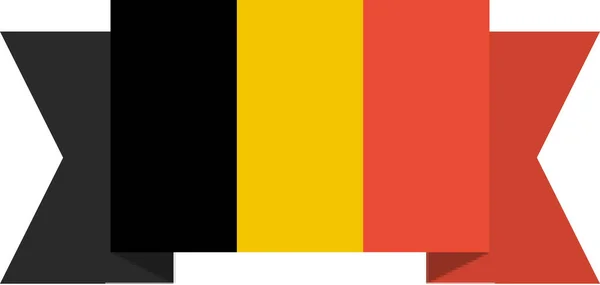 Flagge Belgiens Hintergrund Des Konzepts Der Weltflagge — Stockvektor