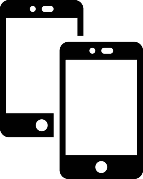 Smartphone Icône Plate Vecteur Illustration — Image vectorielle