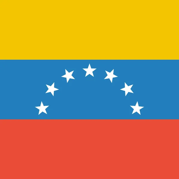 Flag Venezuela Bolivarian Republic Vector Illustration — Stock Vector