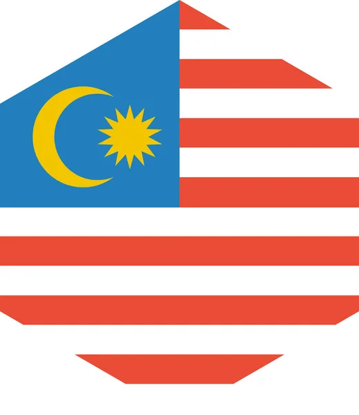 Bendera Malaysia Latar Belakang Konsep Bendera Dunia - Stok Vektor