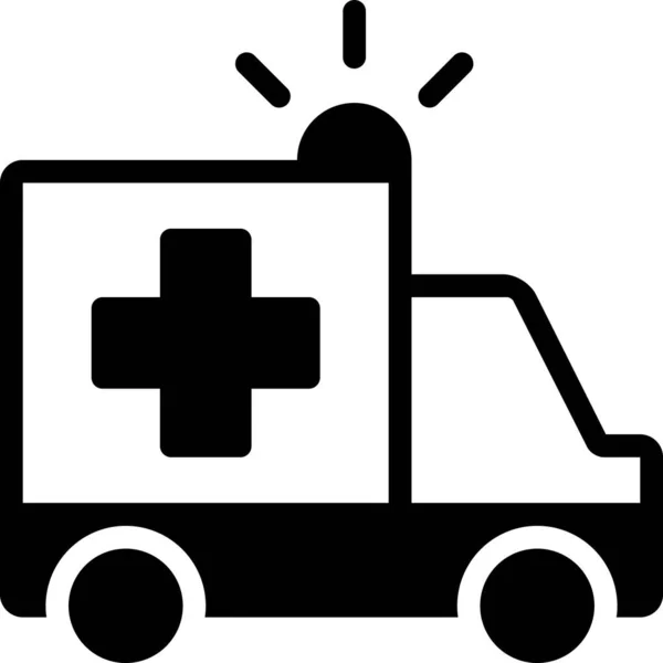 Ambulance Web Icône Vectoriel Illustration Fond — Image vectorielle