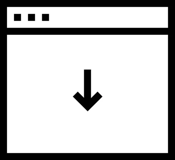 Icono Flecha Aislado Sobre Fondo Blanco Ilustración Vectorial — Vector de stock