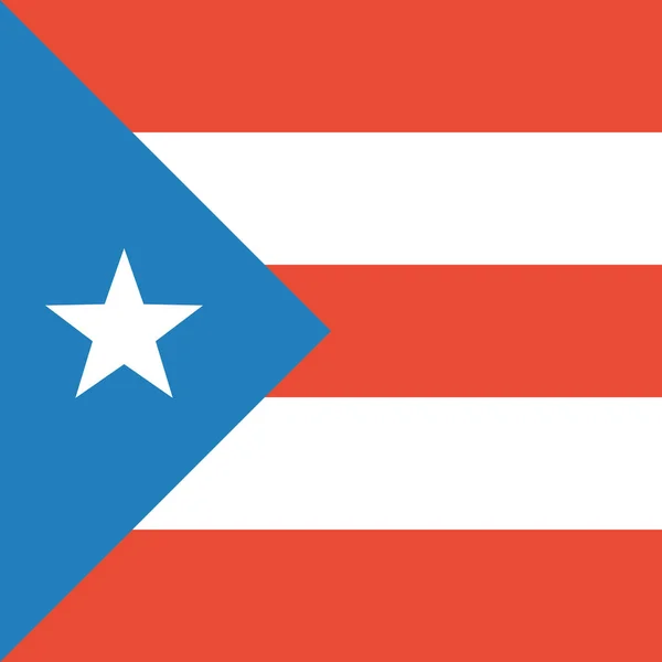 Bandeira Porto Rico Ilustração Vetorial — Vetor de Stock