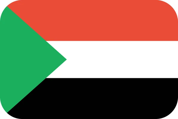 Векторная Иллюстрация Флага Судана — стоковый вектор