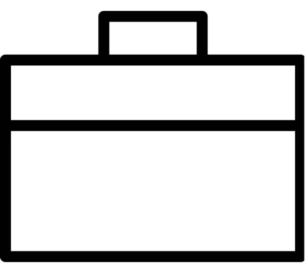 Koffer Flaches Symbol Vektorillustration — Stockvektor