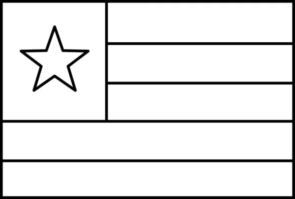 Flagge Von Togo Vektor Illustration — Stockvektor