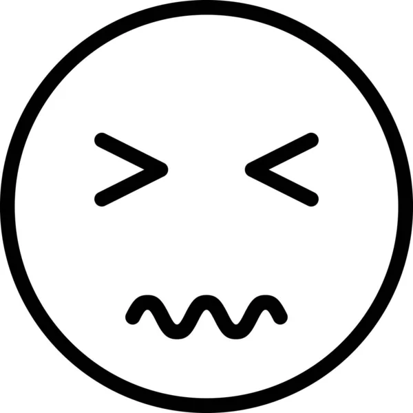 Έκφραση Πρόσωπο Emoticon Διανυσματική Απεικόνιση — Διανυσματικό Αρχείο