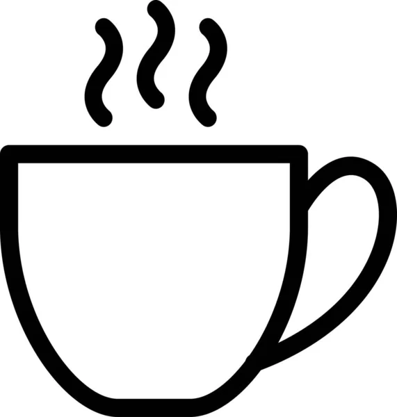 Illustrazione Vettoriale Della Tazza Caffè — Vettoriale Stock