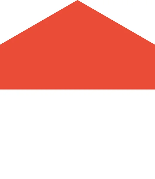 Bandera Mónaco Aislada Sobre Fondo Blanco Ilustración Vectorial — Vector de stock