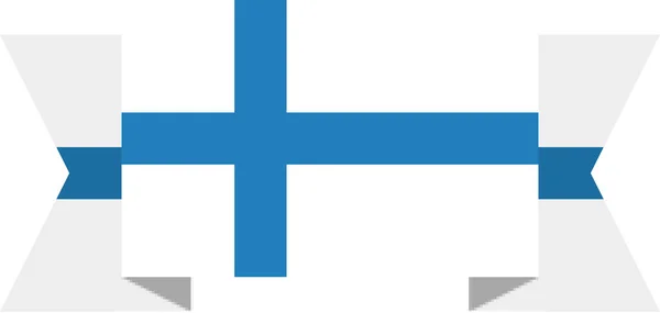 Bandera Finlandia Fondo Del Concepto Bandera Mundial — Vector de stock