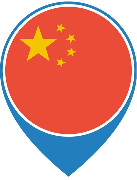 Bandeira China Ilustração Vetorial — Vetor de Stock