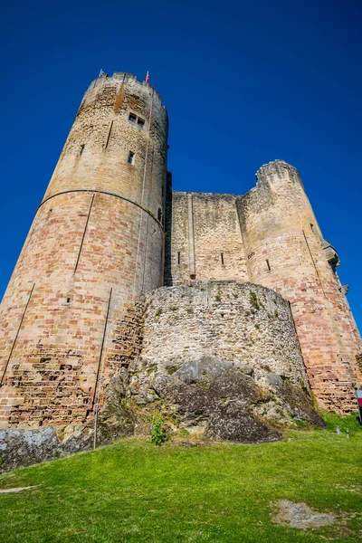 Najac Bonito Pueblo Medieval Aveyron Dominado Por Los Restos Castillo — Foto de Stock