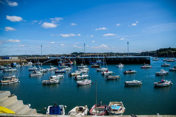 Douarnenez Pueblo Puerto Pesquero Puerto Deportivo Finistre Región Bretaña Francia — Foto de Stock