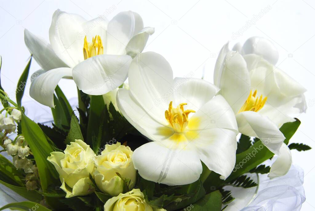 Bouquet of flowers brings good luck to offer for Mother's Day.