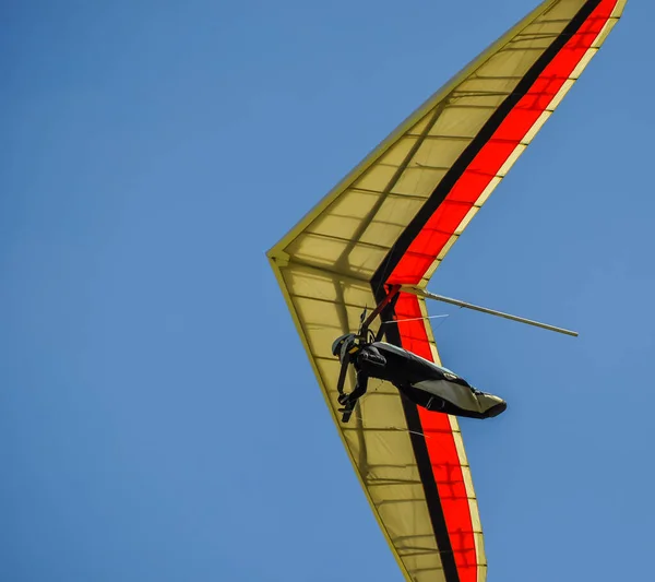 Hang Glider Hovering Azure Sky France — Stock Photo, Image