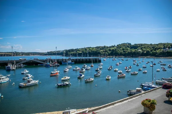 Douarnenez Fiskehamn Och Småbåtshamn Finistre Bretagne Frankrike — Stockfoto