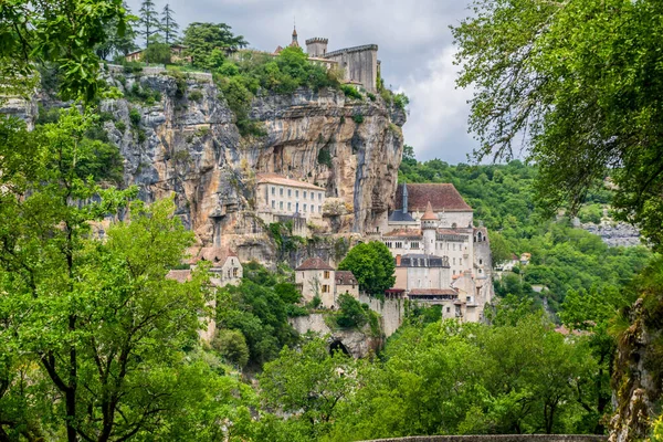 Rocamadour Dorf Fels Und Wallfahrtsorte Lot Okzitanien Frankreich — Stockfoto